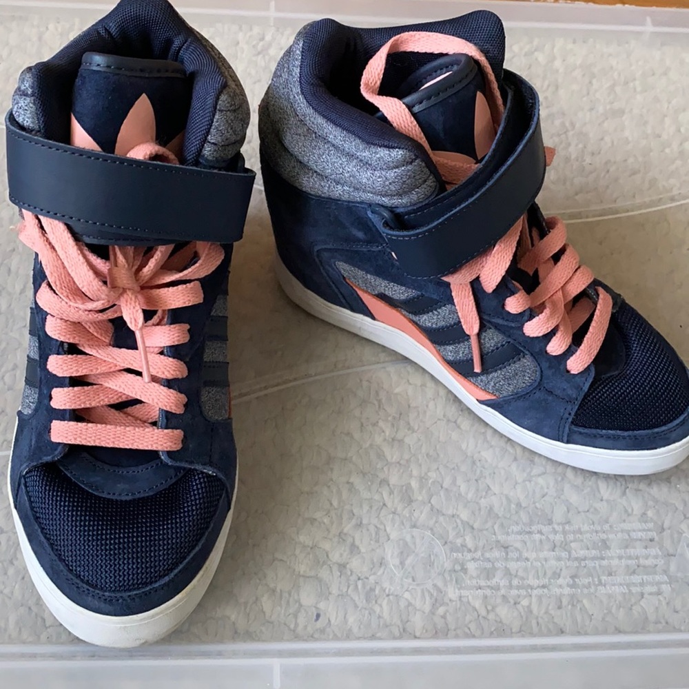 Adidas High Top Heel Sneakers